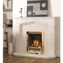Fireside Southampton Limestone Fireplace