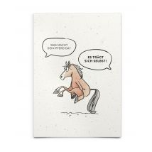 Strohpapier-Postkarte