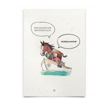 Strohpapier-Postkarte