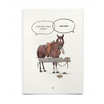 Strohpapier-Postkarte