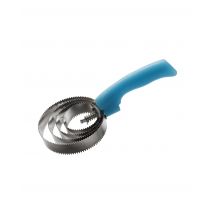 Metallstriegel mit Leucht-Pail