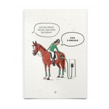 Strohpapier-Postkarte