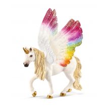 Tierfigur Geflügeltes Regenbogen-Einhorn Fohlen