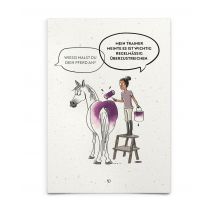 Strohpapier-Postkarte