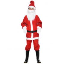 Weihnachtsmann-Kostüm für Kinder rot-weiss-schwarz
