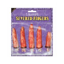 5 abgeschnittene Deko-Finger Halloween