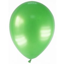12 grüne Metallic-Ballons 28 cm