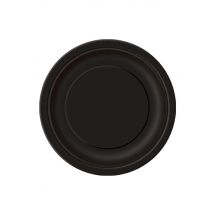 20 kleine schwarze Pappteller 18 cm