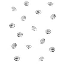 50 kleine transparente Diamanten 1,2 × 1,2 × 1 cm