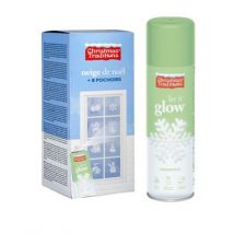150 ml Glow in the Dark Snow Bomb mit Weihnachtsschablonen