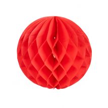 Wabenball aus Papier rot 25 cm