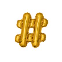 Folienballon Symbol # gold 33cm