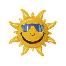 Aufblasbare gelbe Sonne