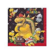20 Papierservietten Super Mario 33 x 33 cm