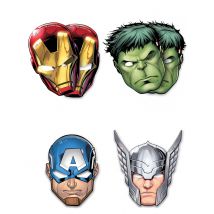 6 Avengers Mighty-Masken aus Pappe