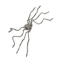 Riesige graue haarige Spinne Halloween 160 cm