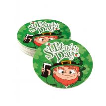 10 Untersetzer 10 cm St. Patrick