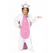 Weiß-rosa Einhorn-Overall für Kinder