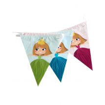 Prinzessin Wimpelkette aus Kunststoff 270 cm