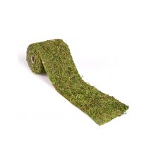 Moos-Tischläufer aus Jute und Schaumstoff 10 cm x 2 m