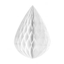 Weißer Wabenpapiertropfen 12,5 cm