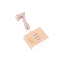 Geburtstagskerze mit der Nummer 7 Roségold 4,3 cm