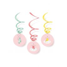 6 Spiralaufhänger Kleine Ballerina