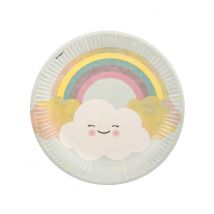 8 Pappteller Petit Nuage Minze 23 cm