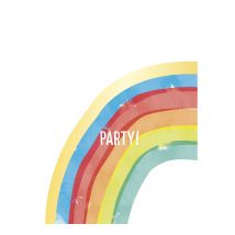 6 Regenbogen-Partytüten