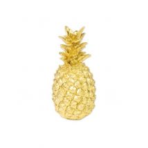Dekorative Ananas aus goldenem Harz 18 cm