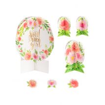 27 süße Baby Mädchen Tischdeko Accessoires