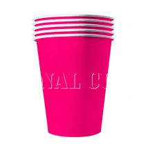 20 amerikanische Becher aus recycelbarem Karton in Pink 53 cl