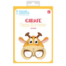 DIY Giraffe Kartonmaske 16 x 23 cm