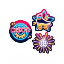 3 Disco Fever Kartondekorationen 29 x 30 cm