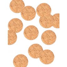 12 runde Kork Konfetti 10 cm