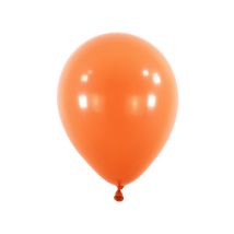 100 Mini orangefarbene Latexballons 13 cm