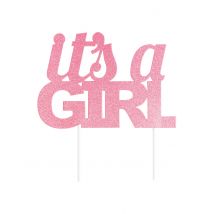 Cake Topper It's a girl Gender Reveal 20 cm
