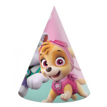 6 Paw Patrol Skye + Everest Partyhüte