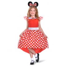 Klassisches rotes Minnie Mouse-Kostüm für Mädchen