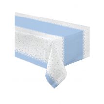 Papiertischdecke blaue Sterne 120 x 180 cm