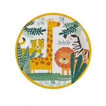 Pappteller Einweggeschirr Dschungelmotive 8 Stk. 23 cm