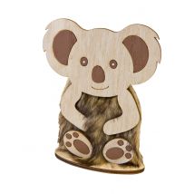 Koala Dekofigur Holz 15,5 x 8 cm