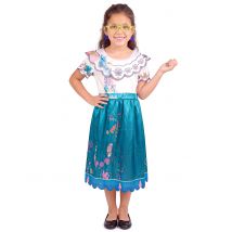 Mirabel Encanto Disney Mädchenkostüm blau-bunt