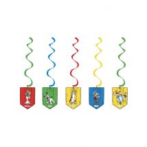 Asterix + Obelix Spiralaufhänger 5 Stück bunt