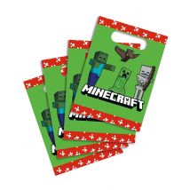 4 Minecraft Geschenktüten aus Papier