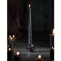 Schwarzer Totenkopf-Kerzenhalter, 5 cm