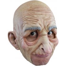 Opa-Maske für Erwachsene an Halloween hautfarben-grau - Thema: Hexen + Magier - Beige - Größe Einheitsgröße