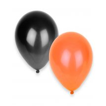 Halloween Luftballons Ballon Set 50 Stück schwarz-orange - Thema: Kürbisse - Schwarz - Größe Einheitsgröße