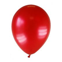 Luftballons 12 Stück metallic-rot 28cm - Thema: Pennywise - Rot/Rotbraun - Größe Einheitsgröße