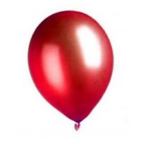 Metallic-Luftballons 100 Stück rot 29cm - Thema: Teufel + Dämonen - Rot/Rotbraun - Größe Einheitsgröße